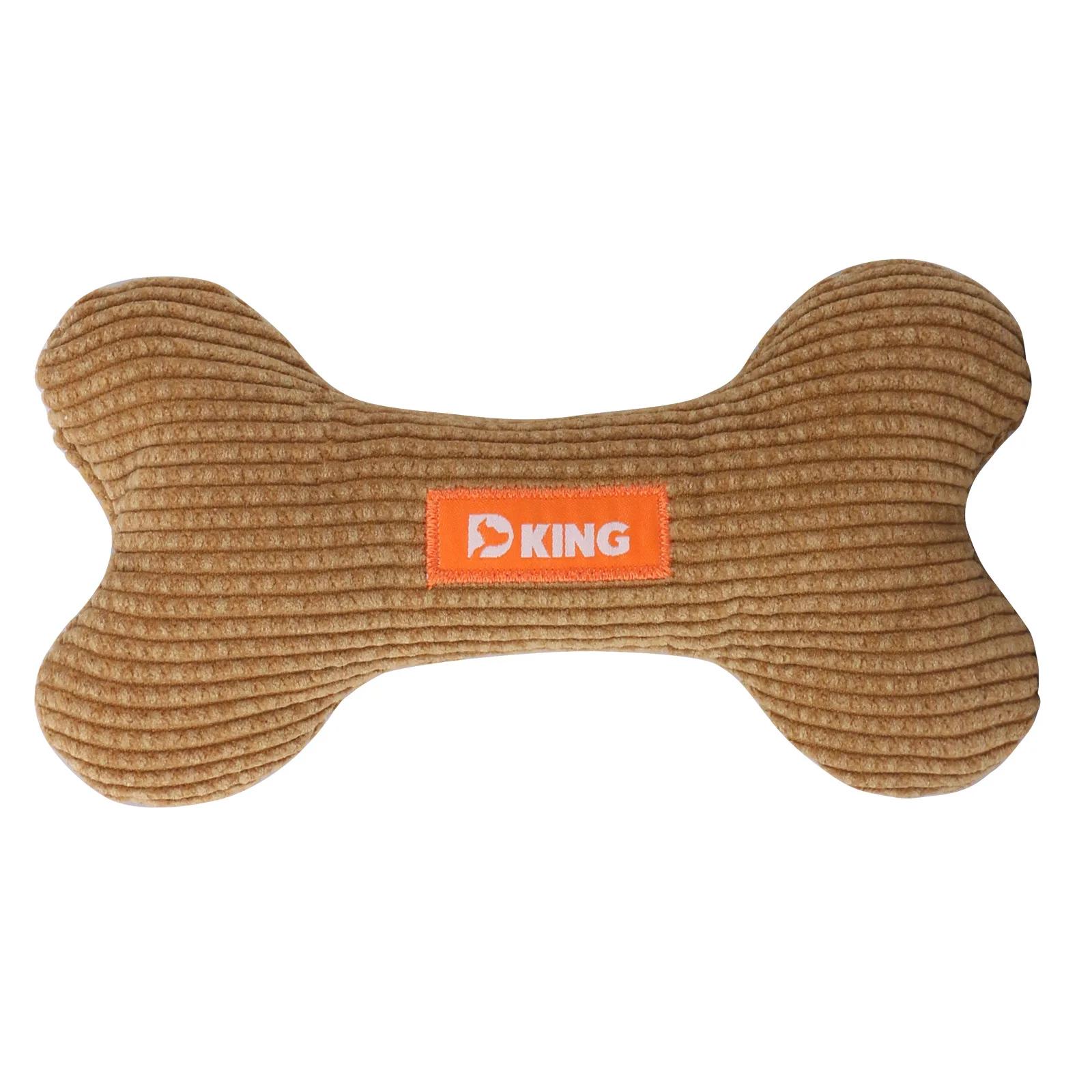 

Lovely Plush Pet Dog Toy Bones Daily Fun and Teeth Clean Dog Entertainment Funny Dog Squeaky Bone Toy For Pet Puppy Chew жёлтый