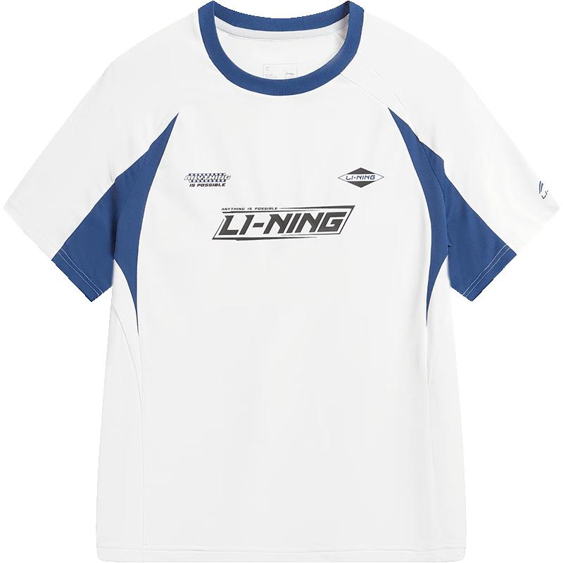Детская футболка Li-Ning с коротким рукавом, мягкая, с цветовыми блоками 120