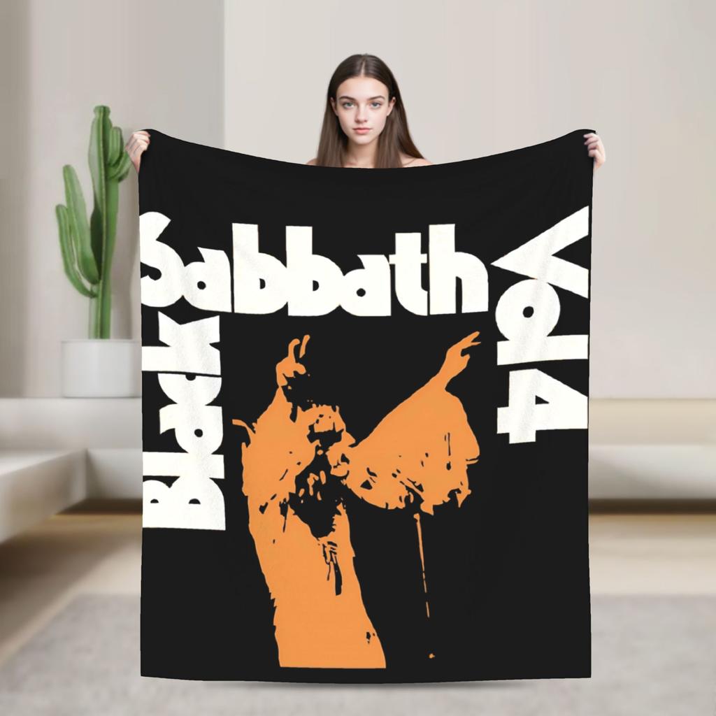 Ozzy Osbourne Metal Rock Black Sabbaths Deku Teplá Pohodlná Plyšové Povlečení Přehozy Klučičí Dívčí Ložnice Flanelová Přehoz na Postel