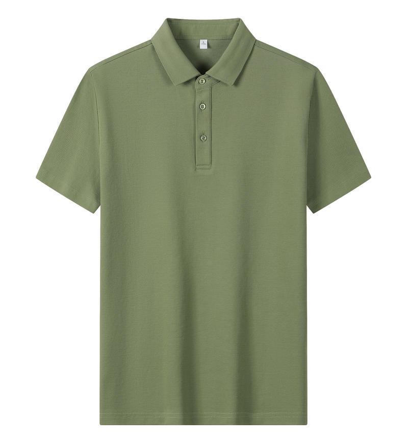 Solona Ice Silk Collared Polo T-Shirt for Office and Group Wear, Short Sleeve with Logo Print.