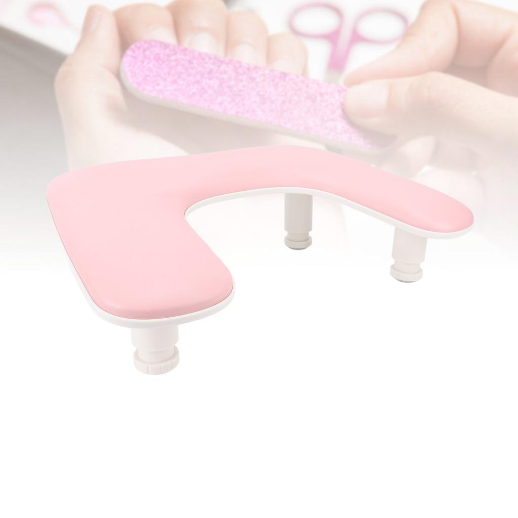 U Shaped Manicure Hand Rest Height Adjustatle Nail Arm Rest Stand Hand Rest Pillow for Nail Salon