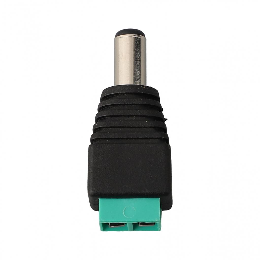 10PCS Male DC Connectors for Power Supply Applications In Black