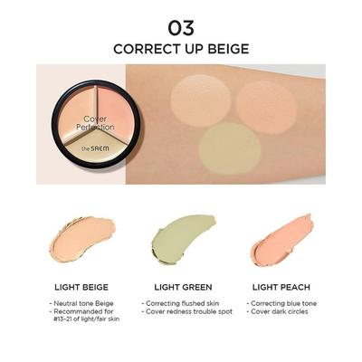 Cover Perfection Triple Pot Concealer #03 Correct Up Beige