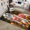 1pc Lady Death,Candles,Gothic Office Carpet Soft Polyester Entrance Carpet Washable Non slip Machine