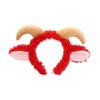 Soft Goat Ears Headband Plush Lamb Cosplay Tail Comfortable Wear Sheep Horn Hair Band  Photo Props