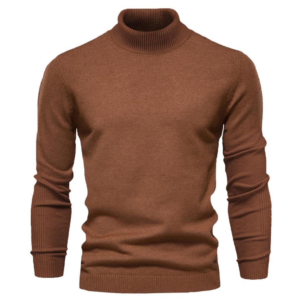 And Winter Thickened Warm Sweater Medium Collar Men's Multi-color Sweater