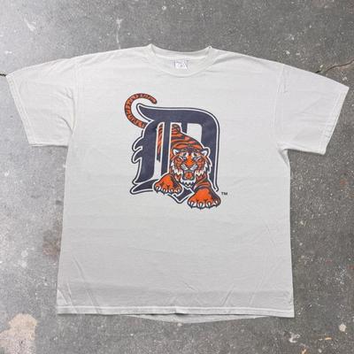 1990s Detroit Tigers Big Logo MLB Baseball Tee | XL