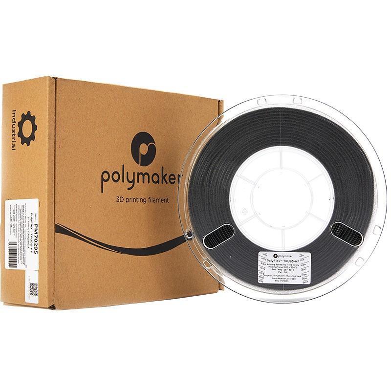 Polymaker PolyFlex TPU-95A 3D printing filament 1.75 mm Black