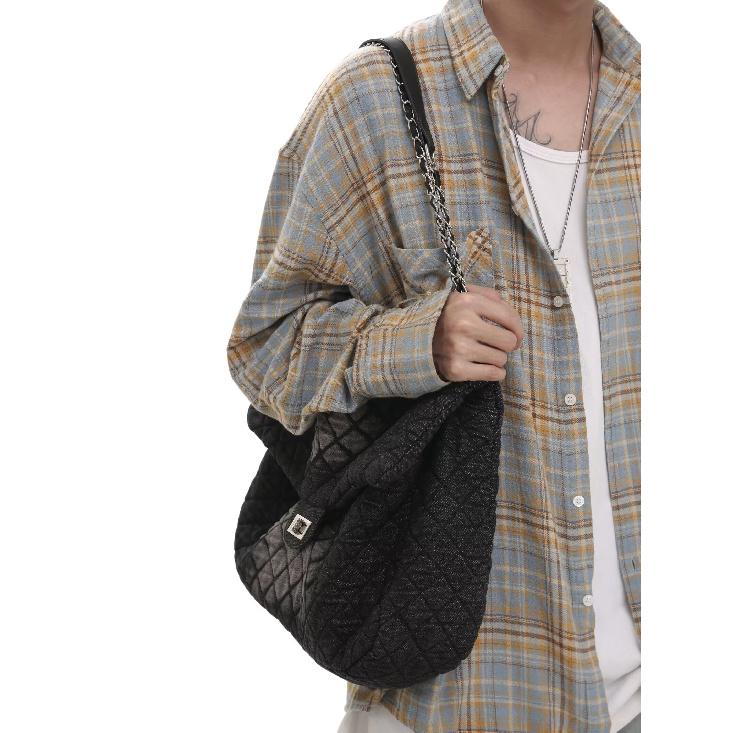 

2024 Клетчатая рубашка с длинным рукавом в японском стиле Гонконга Ins Свободная рубашка для мальчиков Летнее модное универсальное повседневное пальто 2XL жёлтый