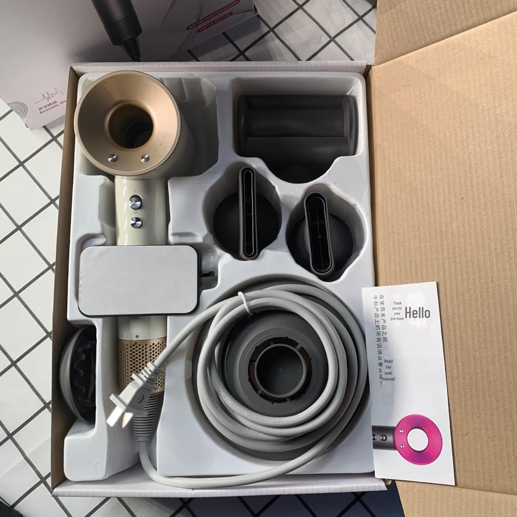 Mousen High-Speed Leafless Hair Dryer with Negative Ion Technology & 5 Nozzles