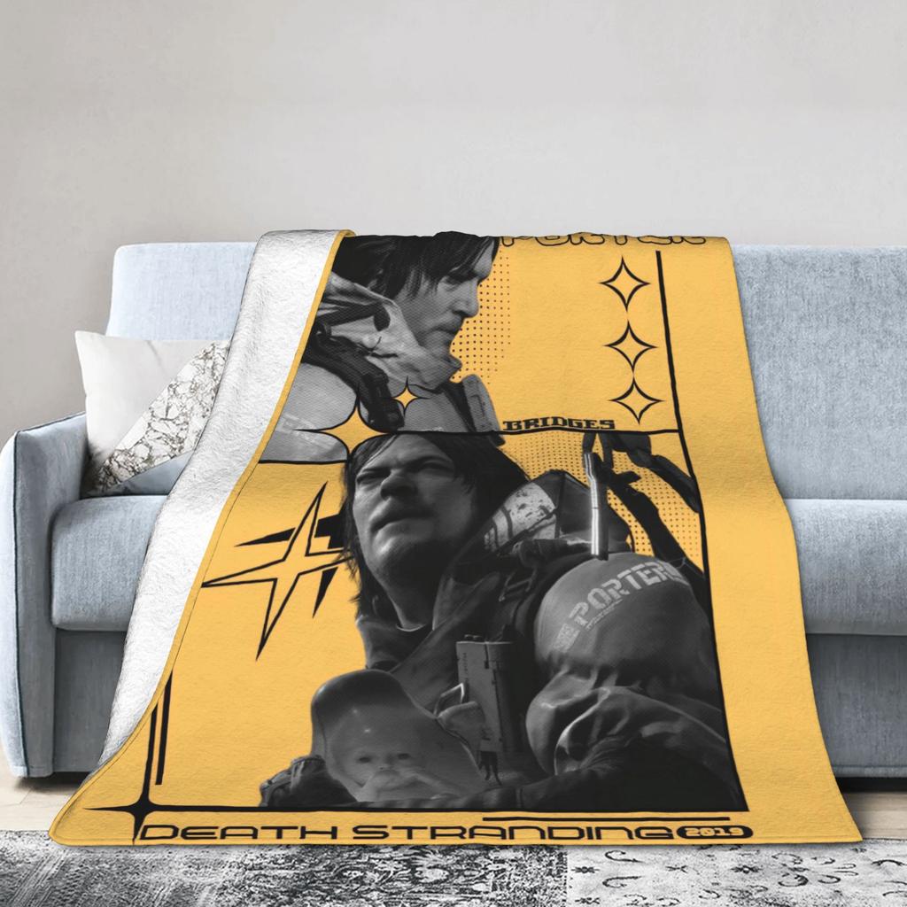 Death Stranding Videójáték Szuperpuha Takaró Fiú Lány Plüss Dobó Takaró Divat Kültéri Flanel Ágytakaró Kanapé Ágytakaró
