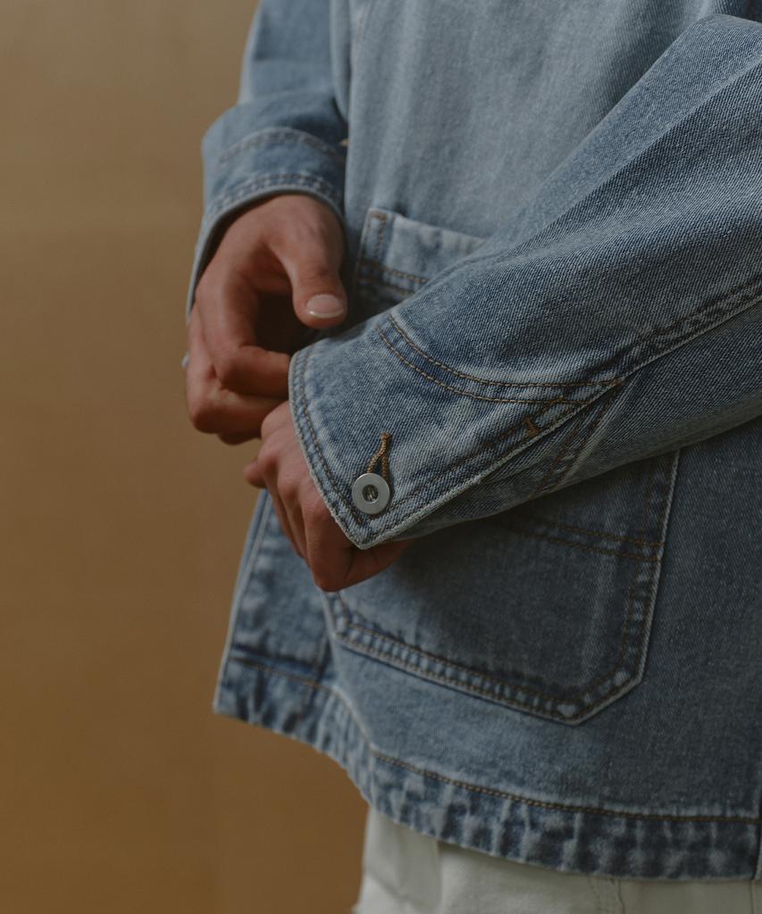 Musinsa Standard Denim Chore Jacket [Light Indigo]