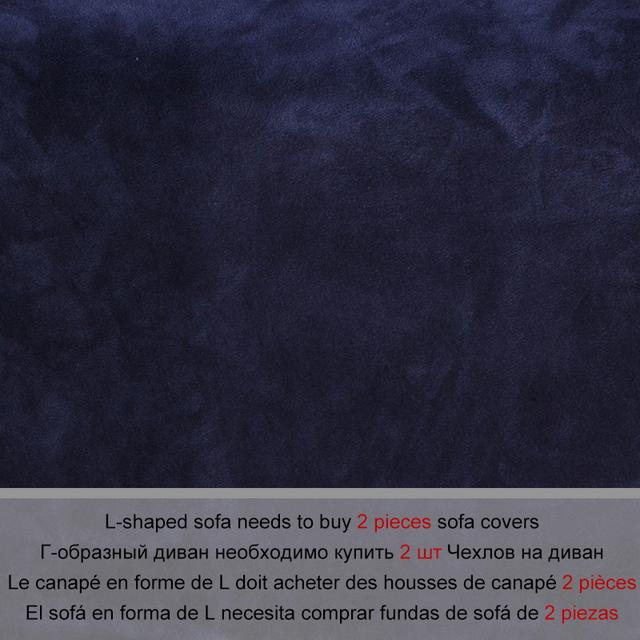 Dicker Plüsch-Sofabezug in L-Form für Wohnzimmer, Eckcouch, Schnitt-Stretch-Sofabezug, elastisch, Canap Chaiselongue