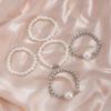 5 teile/satz Imitation Perle Armbänder Übertreibung für Frauen Multilayer Schmuck Geschenk