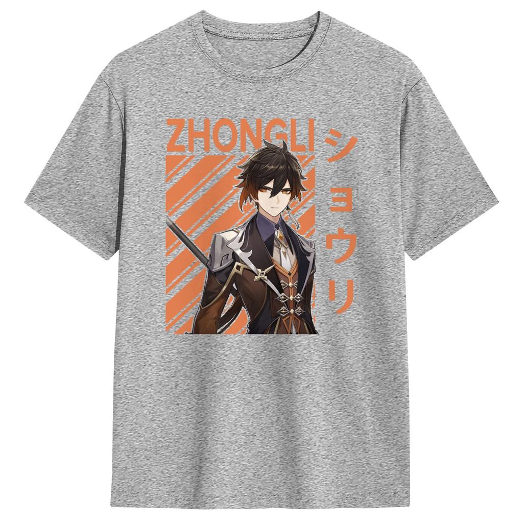 Unisex Unisex Wanderer Cat Neko Cat Long T Shirts Genshin Impact Cotton Clothing Vintage Short Sleeve Crewneck Tees Gift TShirts