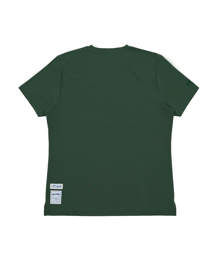 UPPERSTROP GOLF [Up3078] Upst Golf Comma Feather Light Short Sleeve T-Shirt Green