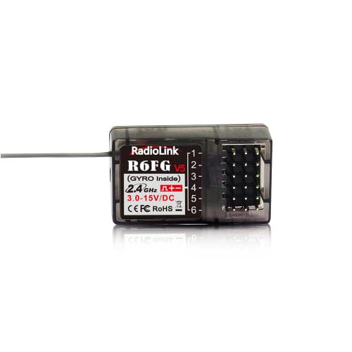 Genuine RadioLink Product (Technical Approval Seal Included) [R6FG] Receiver Series for Radio-Controlled Cars (RC4GS / RC6GS / RC8X) RadioLink Transmi