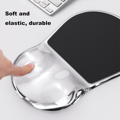 Soulager la douleur au poignet Tapis de souris ergonomique Support de poignet Ordinateur à domicile Caoutchouc silicone antidérapant Tapis de souris souple Bureau de bureau