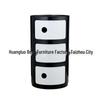 Compact Modern Round Bedside Table with Multifunctional Storage