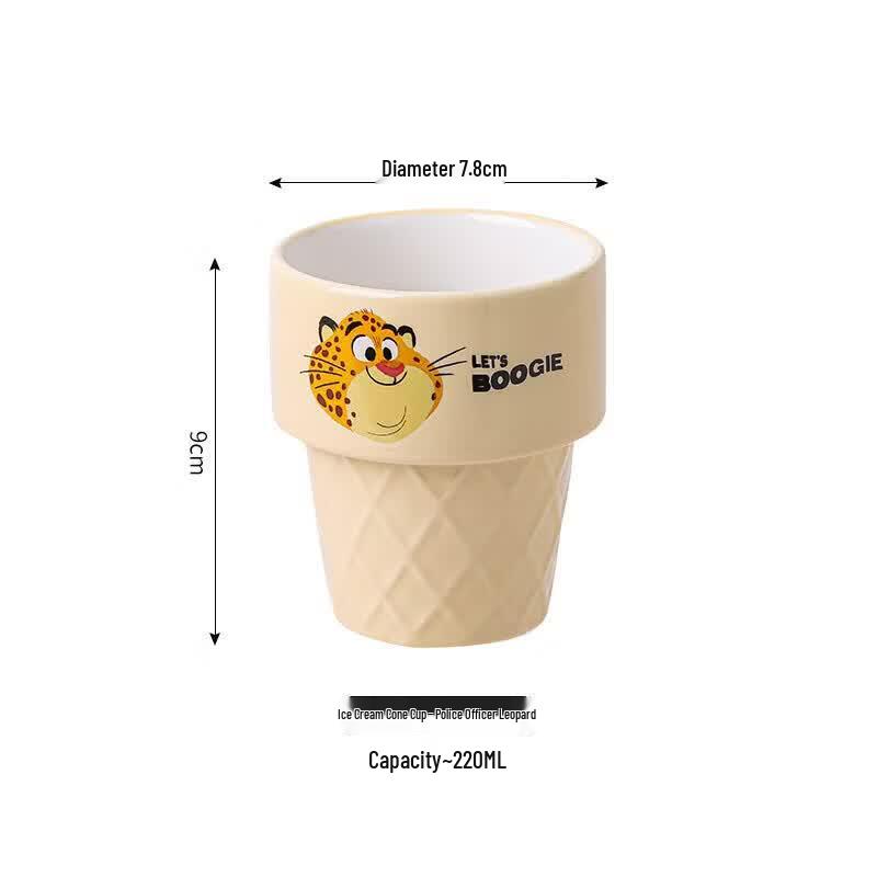 Disney Zootopia Ice Cream Cone Ceramic Mug