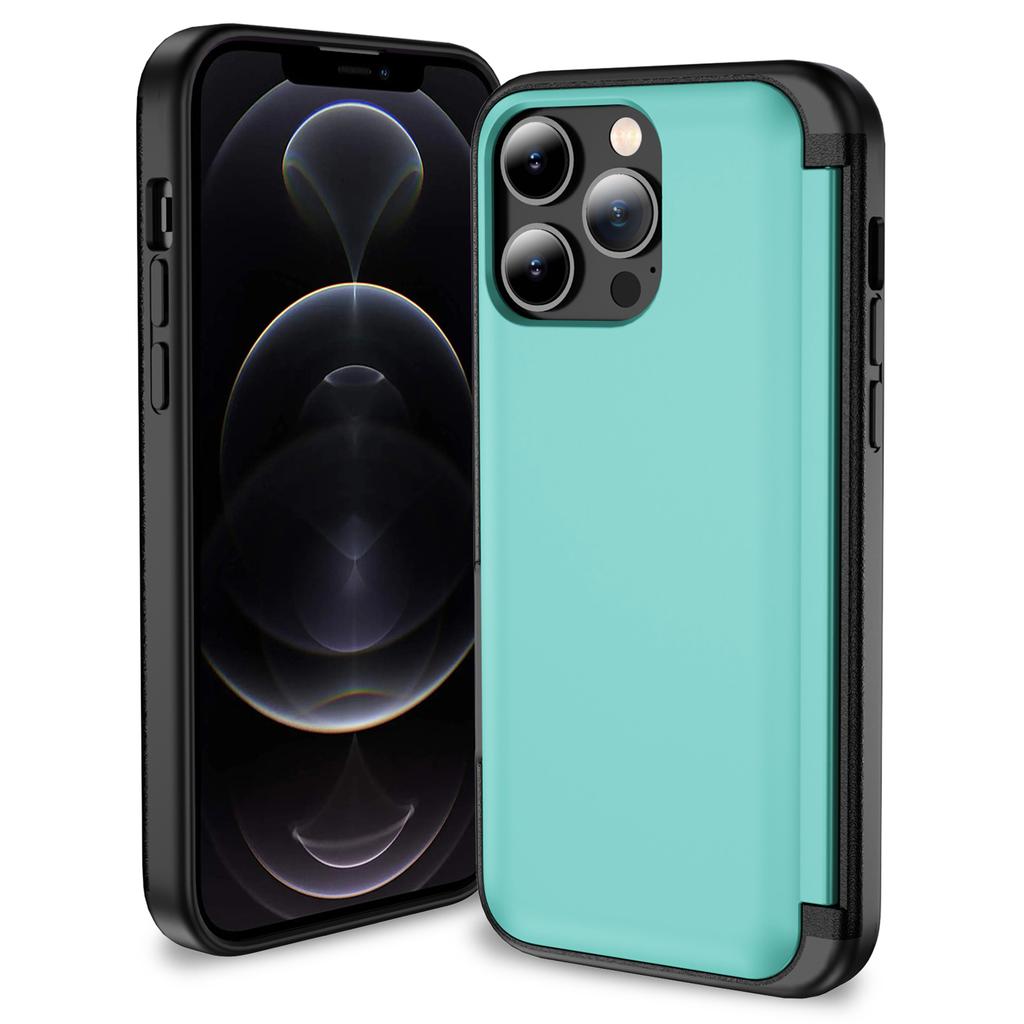 For iPhone 12 Pro 6.1 Inch/12 6.1 Inch Cell Phone Case Flip Kickstand TPU+PC Cover