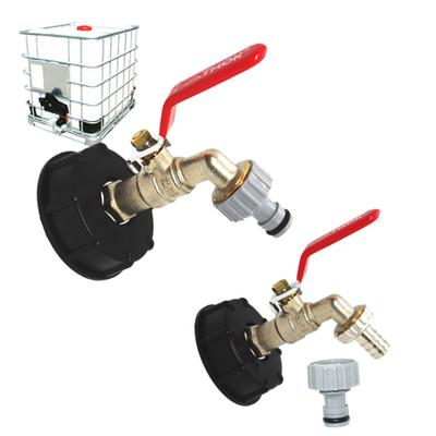 Adattatore per vasca IBC 1/2 '' Raccordo di uscita rubinetto Rubinetto per valvola Raccordi per tubi da giardino