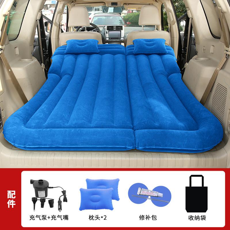 Car Inflatable Mattress Car Rear Seat Travel Bed SUV Car Bed Foldable Air Mattress Car Sleeping Artifact