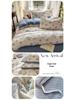 Class A Bamboo Cotton Double Layer Soft Four-Piece Floral Gauze Set for Mothers & Babies - Includes Student Dormitory Three-Piece Set
