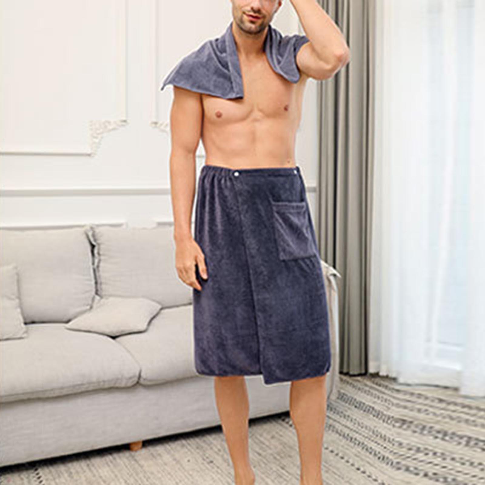 

Обертывания для ванной, мужские обертывания для ванны, полотенце с застежкой, эластичная обертка для душа, обертка для спа-купания с полотенцем для домашнего путешествия One Size