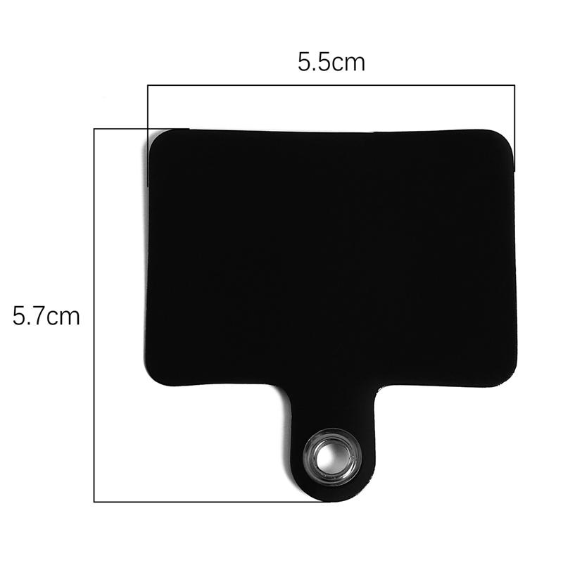 2pcs [5.5x5.7cm] Mobile Phone Lanyard Gasket Film Gasket Perforation-Free Lanyard Accessories