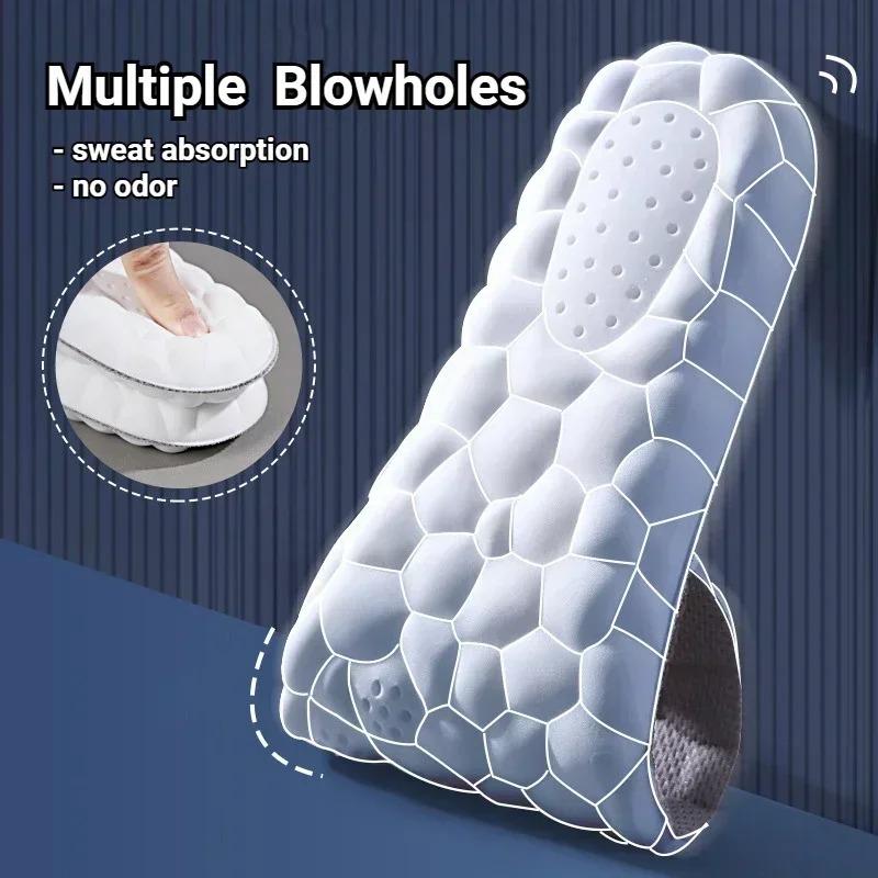 Solette Massaggianti 4D per Scarpe Super Morbide in Lattice Soletta Sportiva per Piedi Corsa Suola Scarpa da Basket Supporto per Arco Plantare Inserti Ortopedici