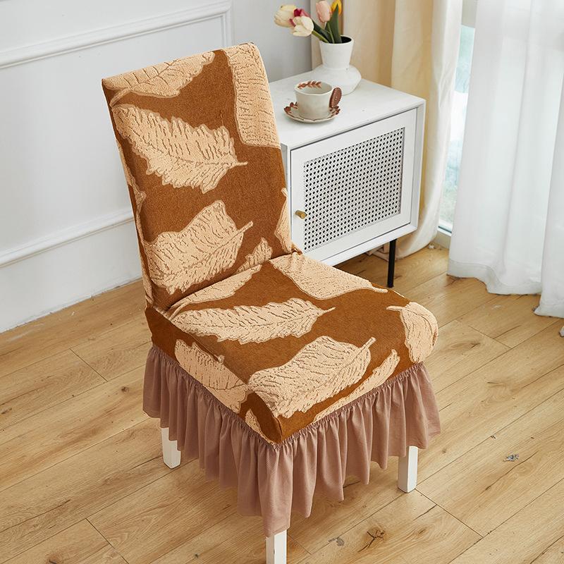 Thickened Elastic Dining Chair Cover, Stool Backrest One-piece Chair Cover, Four Seasons Universal Hotel Household
