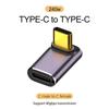 8K 60Hz  USB 4.0 PD 240WCharger Connector for Macbook 40Gbps High Speed USB C OTG U-Shape Straight Angle Male To Female Adapter