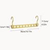 8 Hole Aluminum Alloy Clothes Hanger Space Saving Foldable Pants Hanger Magic Seamless Multiplayer Closet Organizer