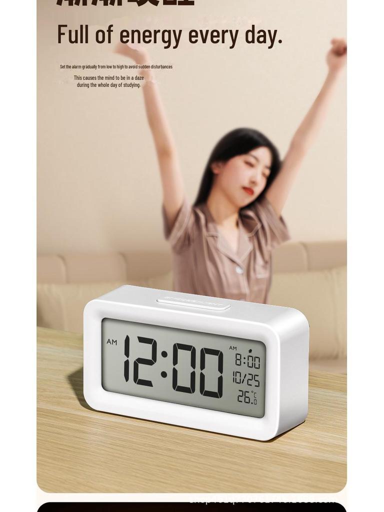 Smart Multi-Function Alarm Clock for Students and Kids: Strong Wake-Up Electronic Timepiece