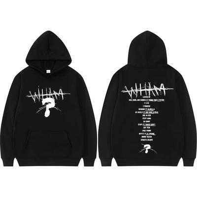 Raper Lil Baby Wham Album Piosenki Bluza z Kapturem Odzież Męska Hip Hop Vintage Oversize Bluzy Unisex Moda Wysokiej Jakości Bluzy