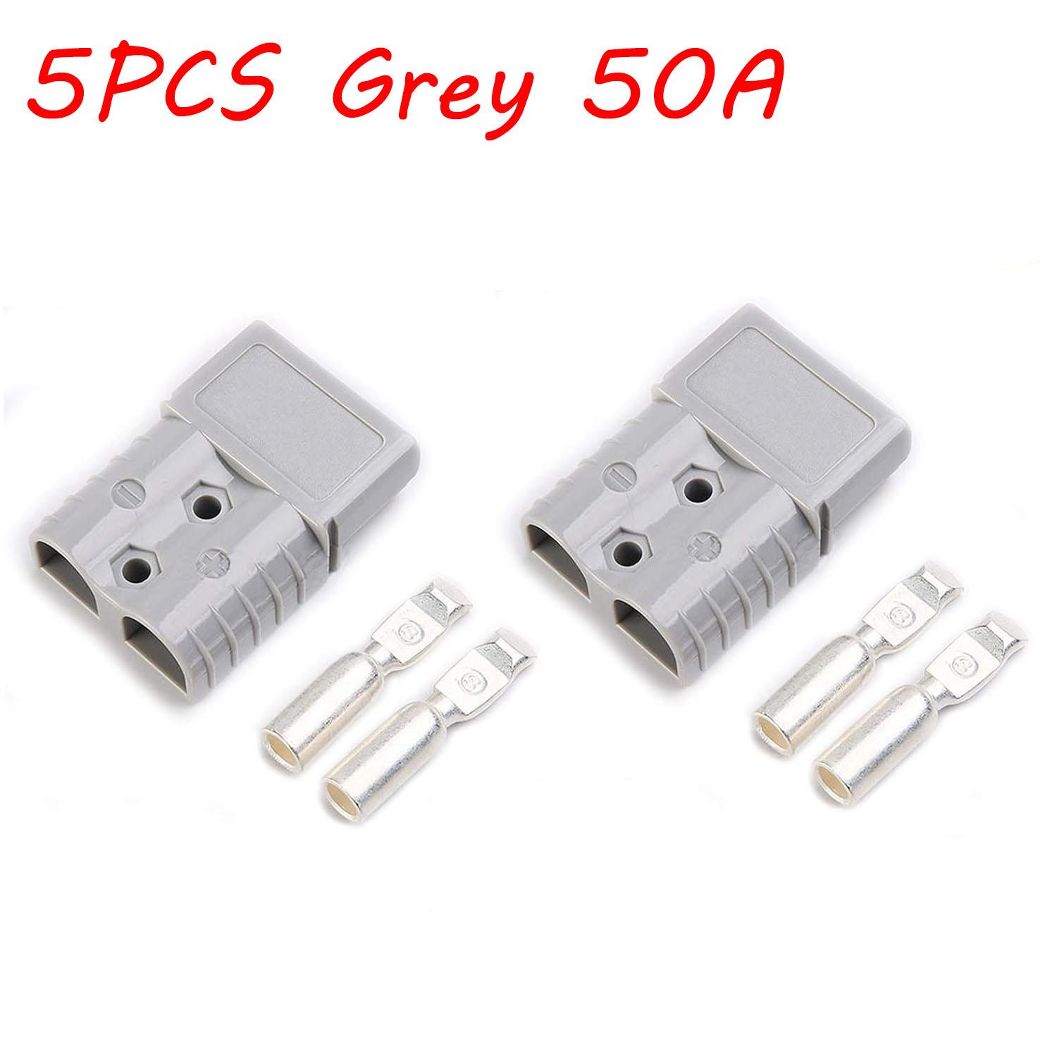

5/10pcs 50A/120A/175A/350A Anderson Style Plug Connectors 12-24V DC Power Tool Power Charger Battery Electronic Accessories