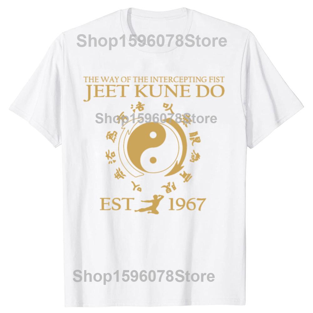 Funny Jeet Kune Do Martial Art Chinese Tai Chi Circle Quotes T Shirts Men Humor Tee Shirt Short Sleeve Unisex Loose Clothing