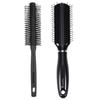 Midazzle Hair Brush Set, Round and Flat Black Brushes, 2 Count