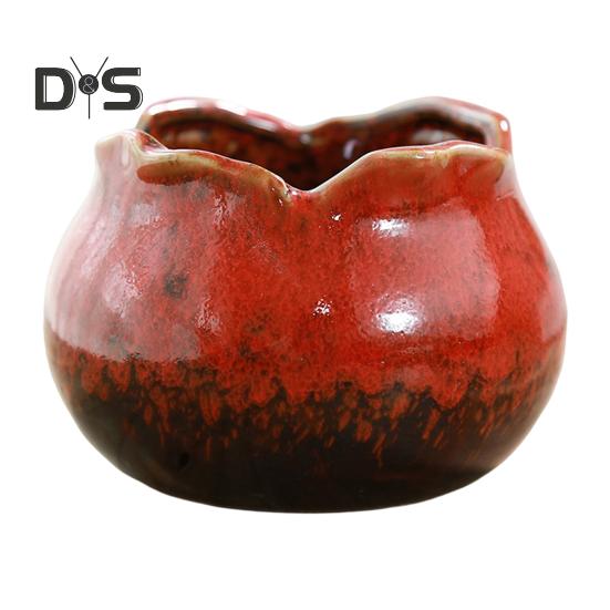Eco Friendly Flower Pot Smooth Edge Practical Outdoor Plant Ceramic Flower Pot Container