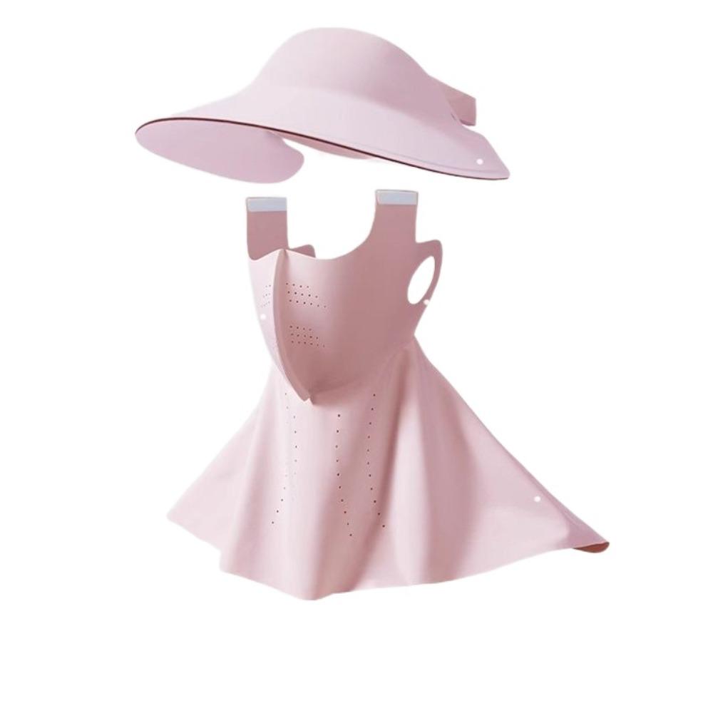 

Solid Color Sunscreen Face Cover UV Protection UV Protection Veil Removable Ice Silk Mask Riding