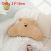 Arctic Velvet Bear Cushion With Embroidered Cartoon Animal For Home Decor