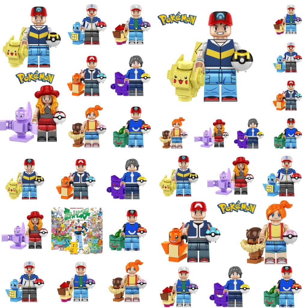 Kf6189 Pokemon Pikachu Smart Pet Elf Ball Building Block Mini Figure Bag