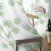 Branches With Round Leaves Tulle Window Curtain For Living Room Bedroom Voile Sheer Curtains Kitchen Treatments Drapes