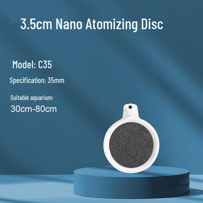 

Nano Ultra-Silent Air Disc Stone Oxygen Pump – Bubble Stone Aerator for Aquariums