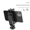 Adjustable Smartphone Holder Double Cold Shoe Mounts 180 Degree Tilts 360 Degree Rotating for Camera Tripod Accessories