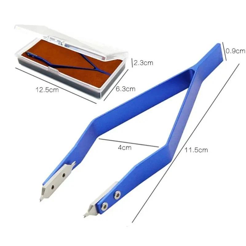 7825 V Shaped Metal Watch Spring Bar Remover Tweezer Clips High Hardness Precision Watch Repair Tool Accessory For Watchmaker