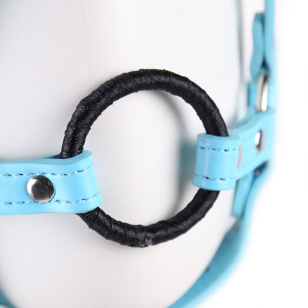 VaHppy SM-BDSM-Sexspielzeug, Gesichtsmasken, Spiele für schwule Paare, Bondage, Cosplay, Öffnung, Sabbern, Fellatio, PU-Ring, 5 cm, Produkte für Erwachsene