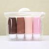 Portable Silicone Travel Dispenser Bottles Set Leakproof Refillable Containers for Shampoo Body Wash Lotion Cosmetics Storage
