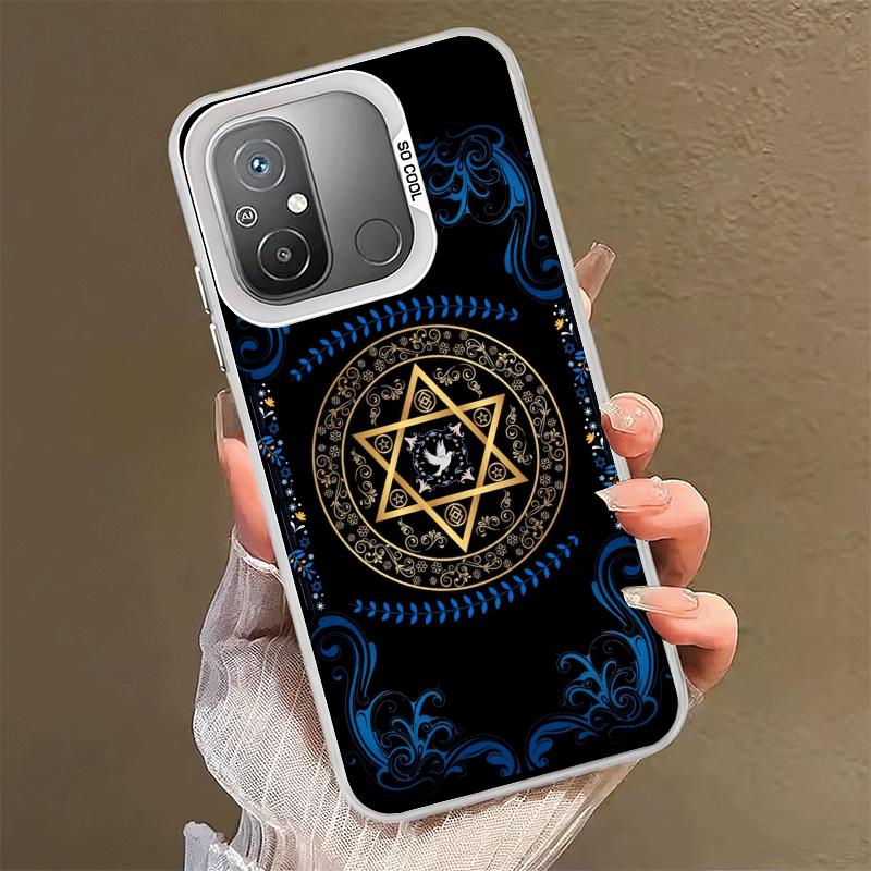 David Jewish Star Symbol Shockproof Phone Case for Xiaomi Poco X7 X6 X5 X3 Pro F7 Ultra M8 Redmi 15C 15 14C 13C 12C 10C 13 12 10